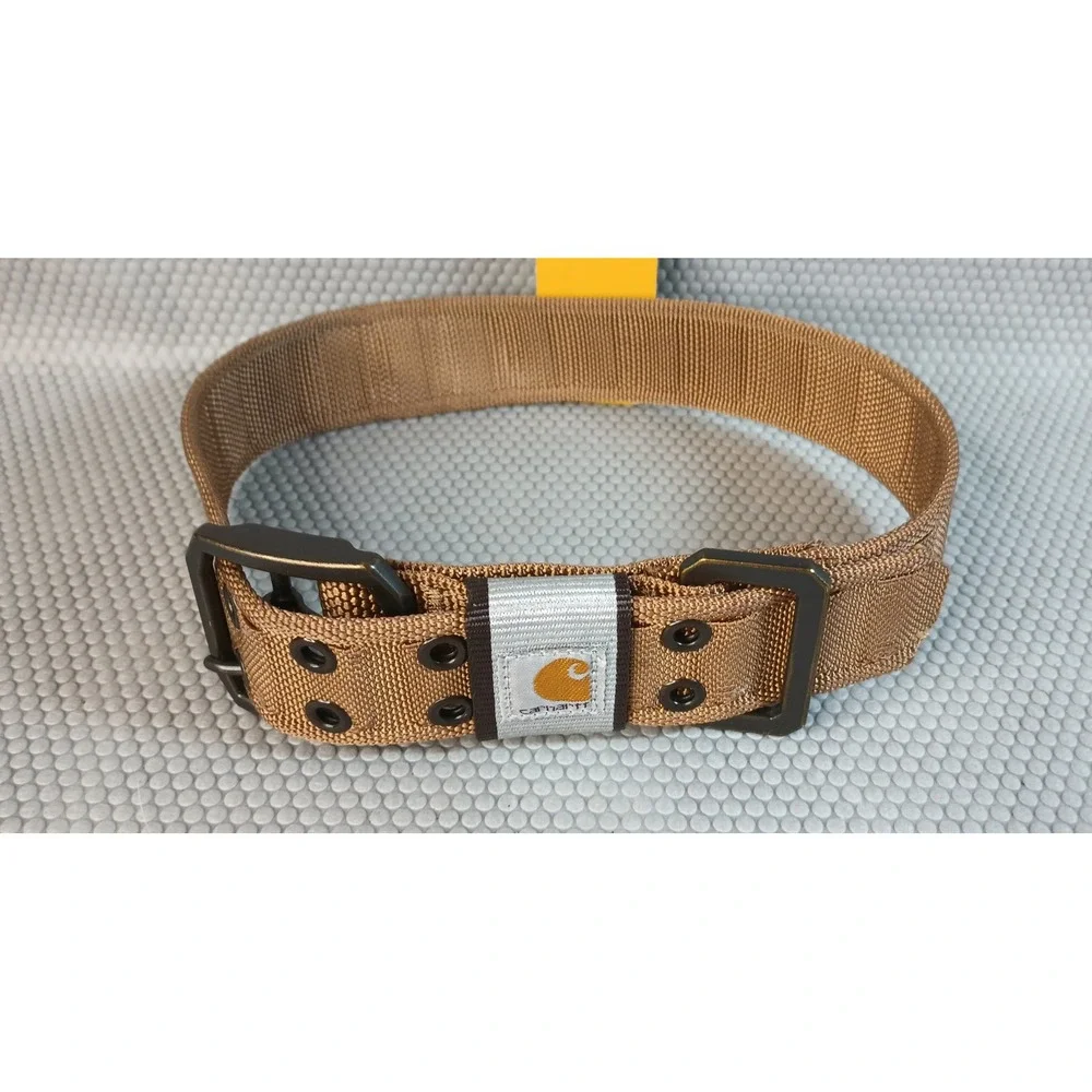 Carhartt Nylon Wide Dog Collar Large 20-25 Inch Brown Reflective P000342201